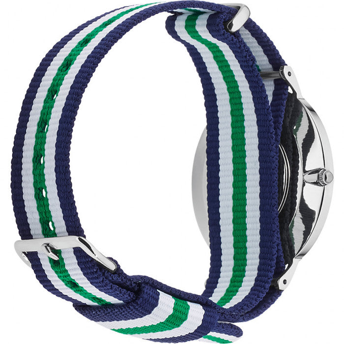 Daniel Wellington Classic Nottingham White Dial Two Tone NATO Strap Watch For Men - 0208DW Buy Now By Daniel Wellington