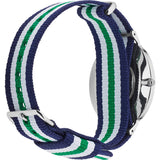 Daniel Wellington Classic Nottingham White Dial Two Tone NATO Strap Watch For Men - 0208DW Buy Now By Daniel Wellington