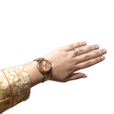 Michael Kors Skylar Quartz Rose Gold Dial Rose Gold Steel Strap Watch For Women - MK5971 Buy Now By Michael Kors