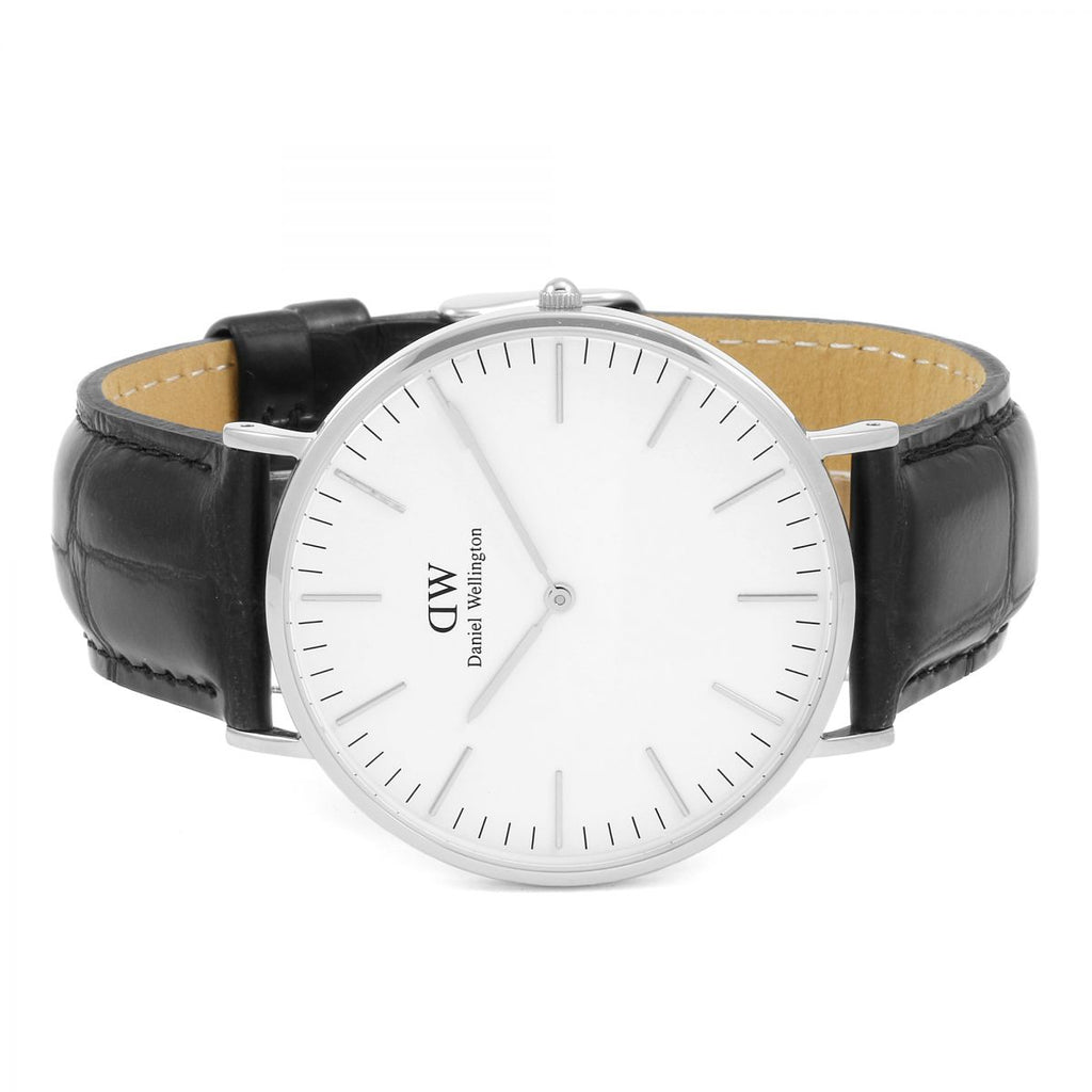 Daniel Wellington Classic Reading White Dial Black Leather Strap Watch For Men - DW00100028 Buy Now By Daniel Wellington