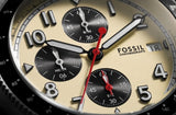Fossil Sport Tourer Chronograph White Dial Brown Leather Strap Watch for Men - FS6042 Buy Now By Fossil