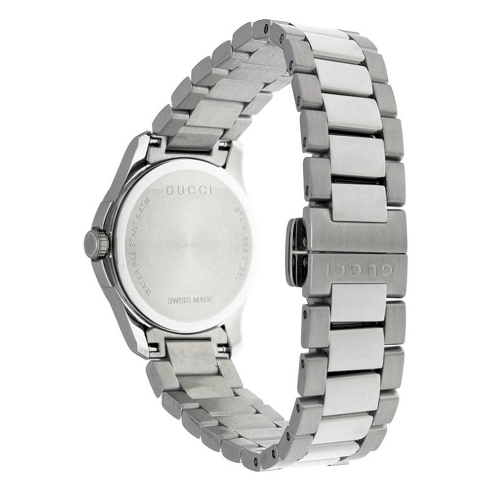 Gucci G Timeless Grey Dial Silver Steel Strap Watch For Women - YA126522 Buy Now By Gucci