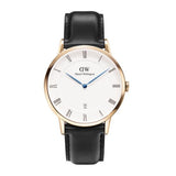 Daniel Wellington Classic Sheffield White Dial Black Leather Strap Watch For Men - DW00100084 Buy Now By Daniel Wellington
