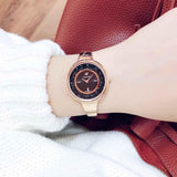 Swarovski Crystalline Pure Black Dial Rose Gold Steel Strap Watch for Women - 5295334 Buy Now By Swarovski