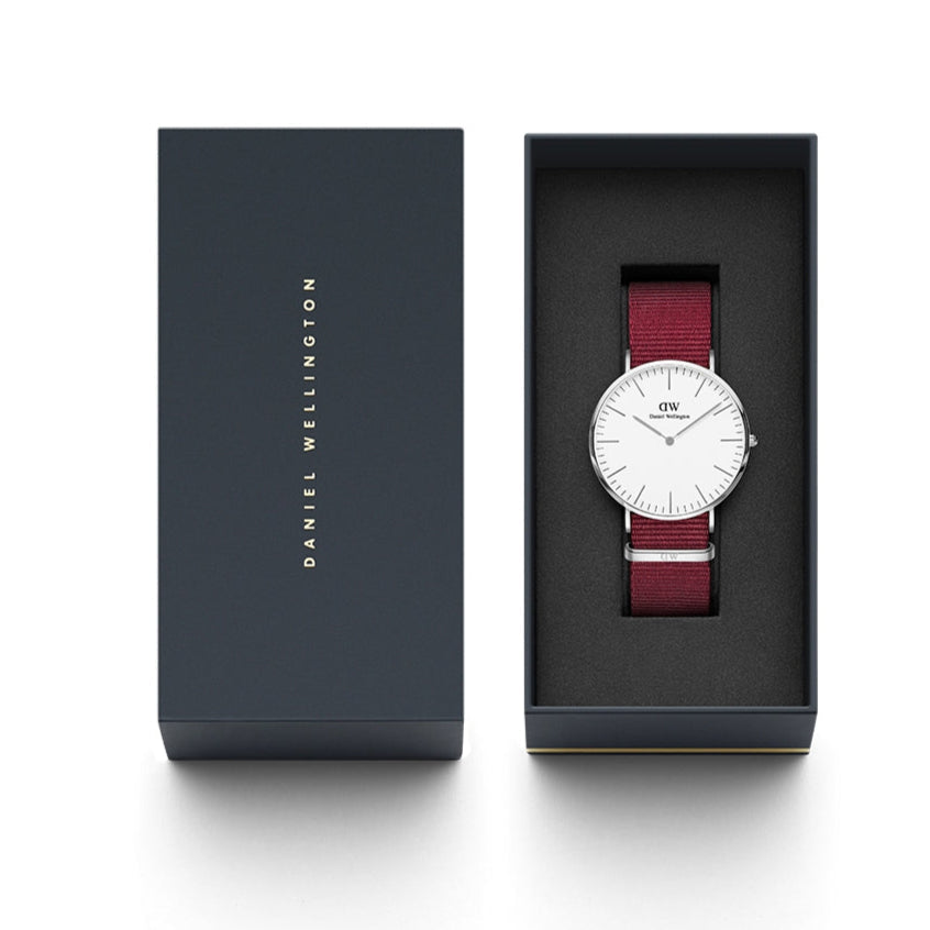 Daniel Wellington Classic Roselyn White Dial Red NATO Strap Watch For Women - DW00100268 Buy Now By Daniel Wellington