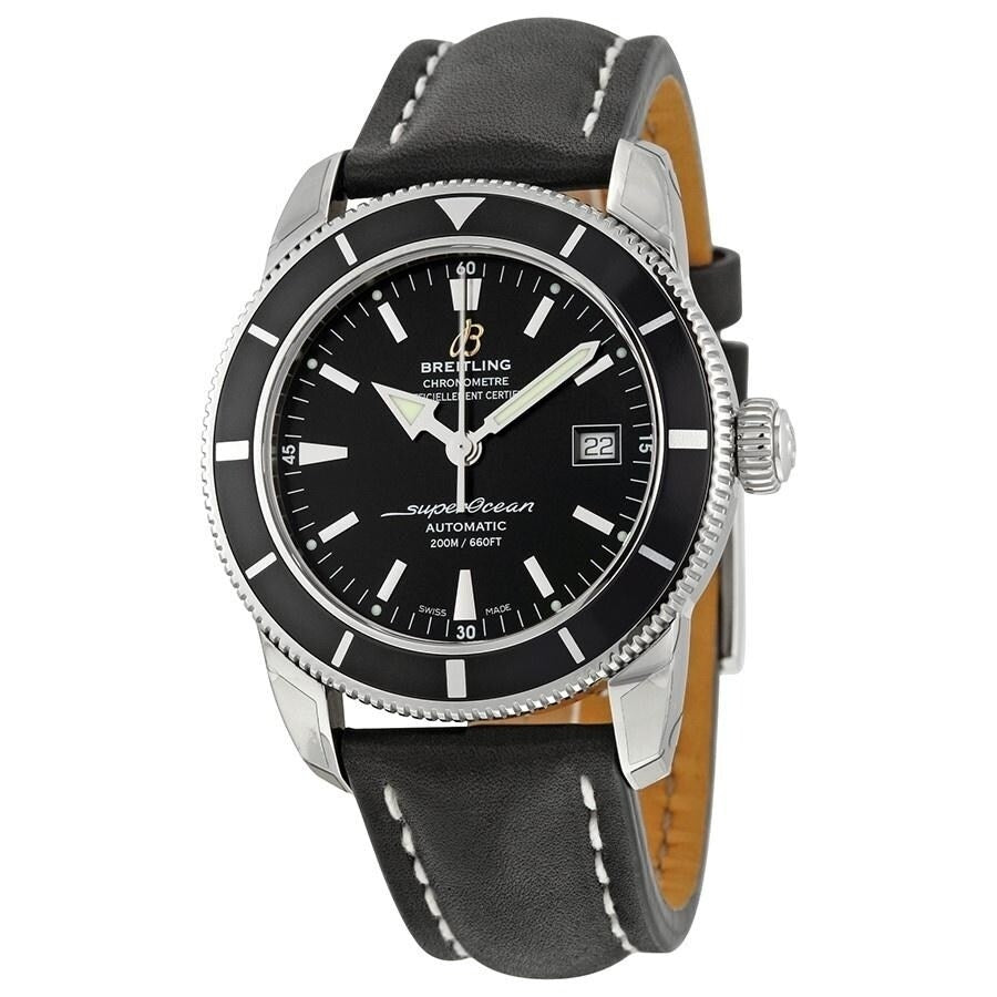 Breitling Superocean Heritage 42mm Black Leather Strap Mens Watch - A1732124 Buy Now By Breitling