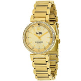 Coach Sport Diamonds Gold Dial Gold Steel Strap Watch for Women - 14502195 Buy Now By Coach