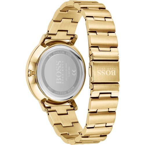 Hugo Boss Prima Gold Dial Gold Steel Strap Watch for Women - 1502572 Buy Now By Hugo Boss