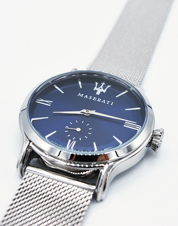 Maserati Epoca Blue Dial Silver Mesh Bracelet Watch For Men - R8853118006 Buy Now By Maserati