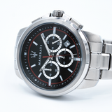 Maserati Successo Chronograph Black Dial Silver Steel Strap Watch For Men - R8873621009 Buy Now By Maserati