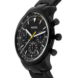 Fossil Goodwin Chronograph Black Dial Black Steel Strap Watch for Men - FS5413 Buy Now By Fossil