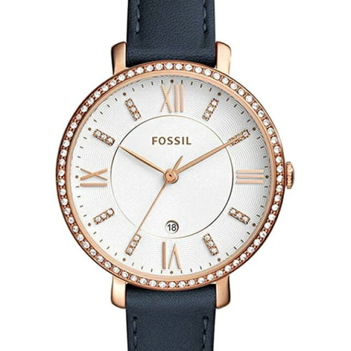 Fossil Jacqueline White Dial Blue Leather Strap Watch for Women - ES4291 Buy Now By Fossil