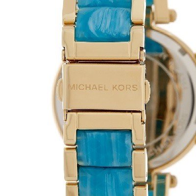 Michael Kors Parker Blue Mother of Pearl Dial Two Tone Steel Strap Watch for Women - MK6491 Buy Now By Michael Kors