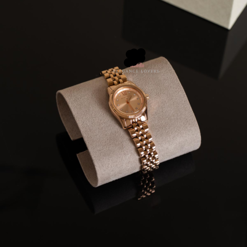 Michael Kors Lexington Three Hand Rose Gold Dial Rose Gold Steel Strap Watch For Women - MK4739 Buy Now By Michael Kors