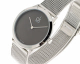 Calvin Klein Minimal Grey Dial Silver Mesh Bracelet Watch for Women - K3M2212X Buy Now By Calvin Klein
