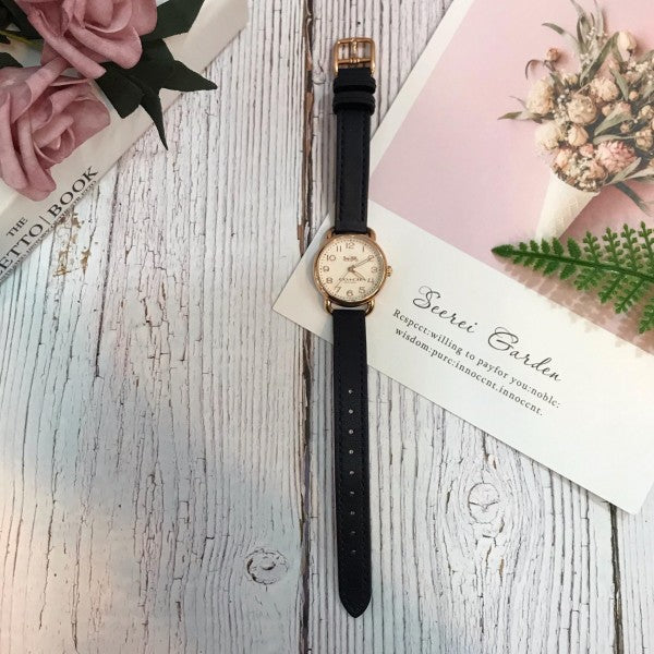 Coach Delancey Ivory Dial Navy Blue Leather Watch For Women - 14502749 Buy Now By Coach