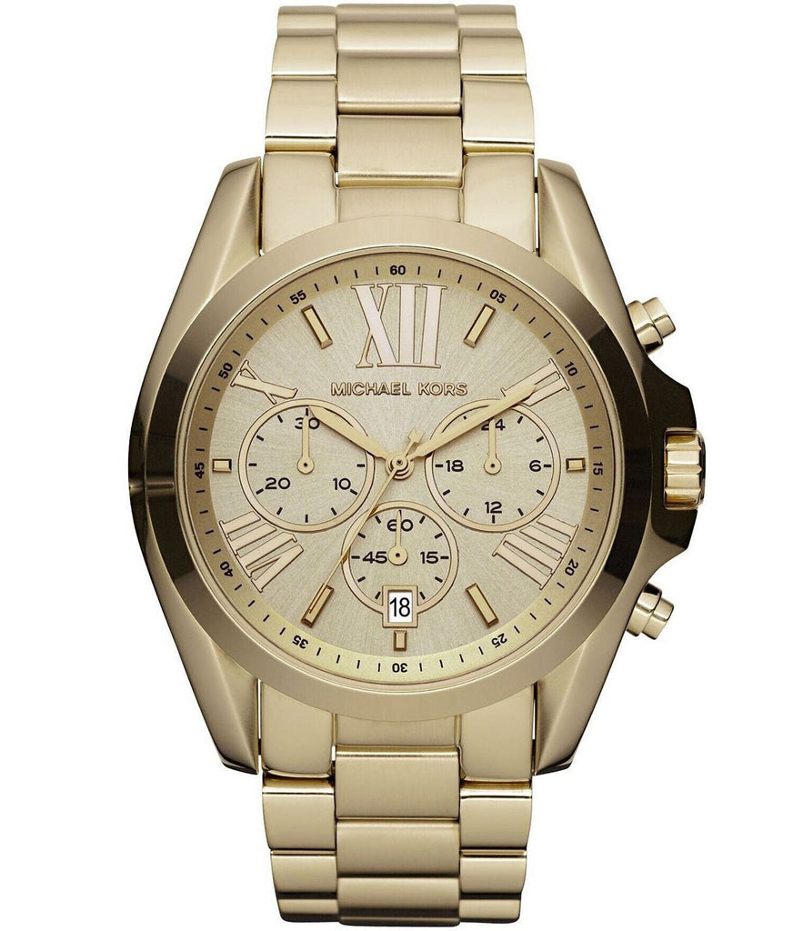 Michael Kors Bradshaw Chronograph Gold Dial Gold Steel Strap Watch For Women - MK5777 Buy Now By Michael Kors