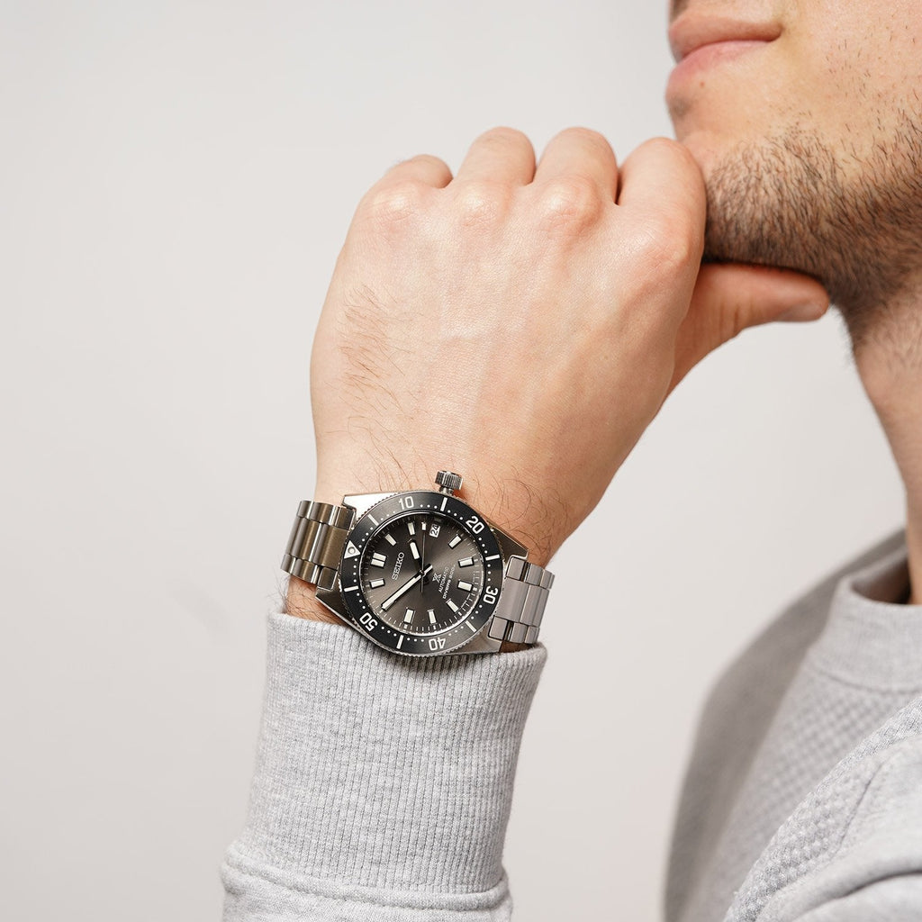 Seiko Prospex 1965 Modern Re Interpretation Automatic Black Dial Silver Steel Strap Watch For Men - SPB143J1 Buy Now By Seiko