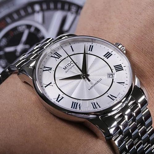 Mido Baroncelli III Automatic Silver Dial Silver Steel Strap Watch For Men - M8600.4.21.1 Buy Now By Mido