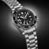 Seiko Prosprex Dark Depths GMT Automatic Black Dial Silver Steel Strap Watch For Men - SPB383J1 Buy Now By Seiko