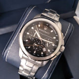 Maserati Successo Chronograph Black Dial Silver Steel Strap Watch For Men - R8873621001 Buy Now By Maserati