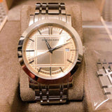 Burberry Heritage Collection Rose Gold Dial Silver Steel Strap Watch for Men - BU1352 Buy Now By Burberry