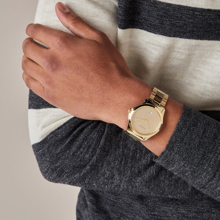 Gucci G Timeless Gold Dial Gold Steel Strap Unisex Watch - YA126461 Buy Now By Gucci