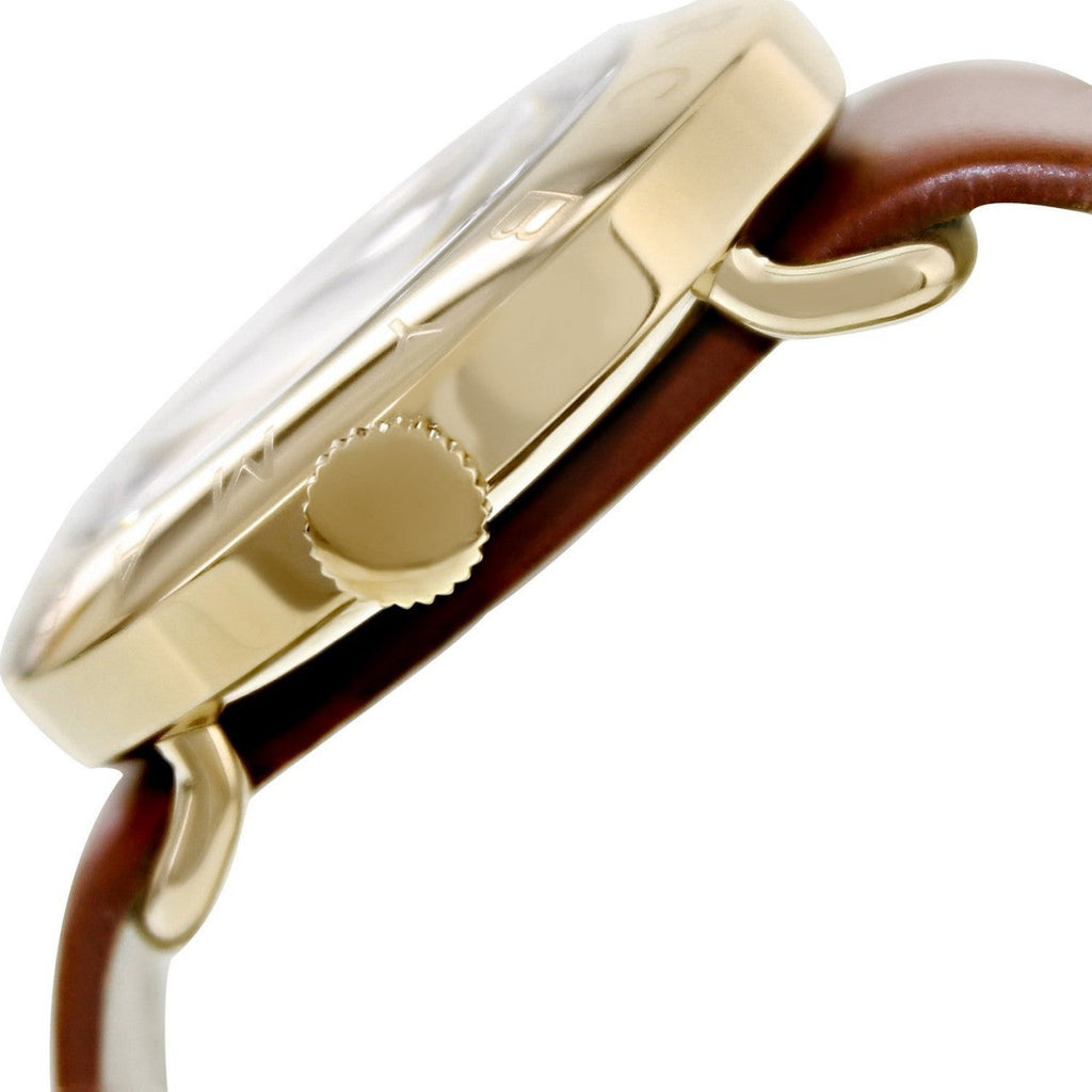 Marc Jacobs Amy White Dial Brown Leather Strap Watch for Women - MBM8574 Buy Now By Marc Jacobs