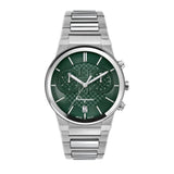 Salvatore Ferragamo Sapphire Chrono Green Dial Silver Steel Strap Watch for Men - SFME00421 Buy Now By Salvatore Ferragamo