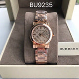 Burberry The City Rose Gold Dial Rose Gold Steel Strap Watch for Women - BU9039 Buy Now By Burberry