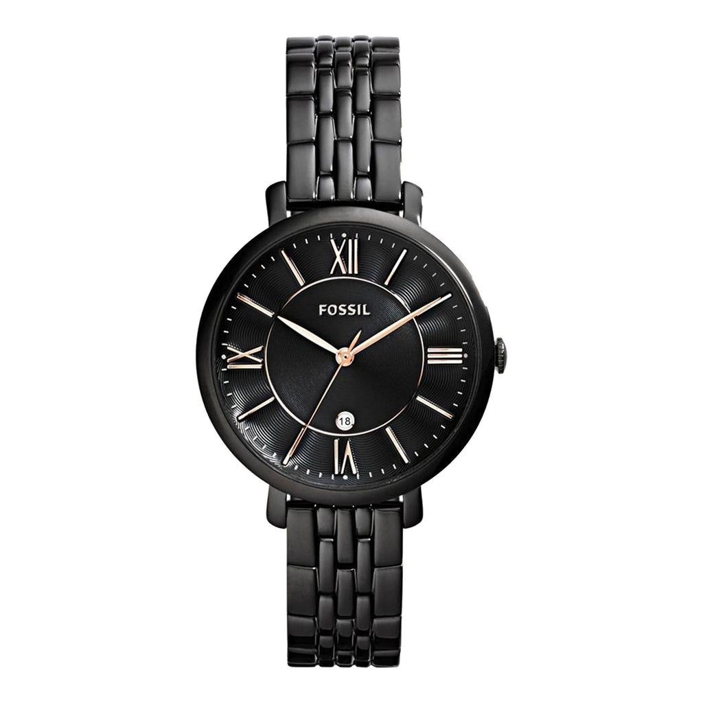 Fossil Jacqueline Black Dial Black Mesh Bracelet Watch for Women - ES3614 Buy Now By Fossil