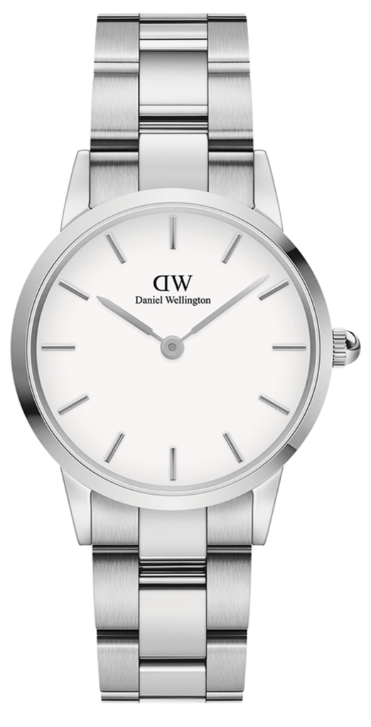Daniel Wellington Iconic Link White Dial Silver Steel Strap Watch for Women - DW00100203 Buy Now By Daniel Wellington