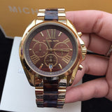 Michael Kors Bradshaw Chronograph Brown Dial Two Tone Steel Strap Watch For Women - MK5696 Buy Now By Michael Kors