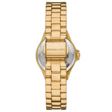 Michael Kors Lennox Three Hand Black Dial Gold Steel Strap Watch For Women - MK7394 Buy Now By Michael Kors