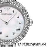 Emporio Armani Rosa Quartz White Dial Silver Steel Strap Watch For Women - AR11354 Buy Now By Emporio Armani