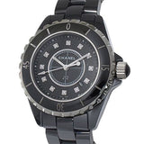 Chanel J12 Quartz Diamonds Black Dial Black Steel Strap Watch for Women - J12 H1625 Buy Now By Chanel