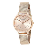 Emporio Armani Kappa Pink Dial Pink Mesh Bracelet Watch For Women - AR11129 Buy Now By Emporio Armani