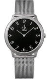 Calvin Klein Minimal Black Dial Silver Mesh Bracelet Watch for Men - K3M51151 Buy Now By Calvin Klein
