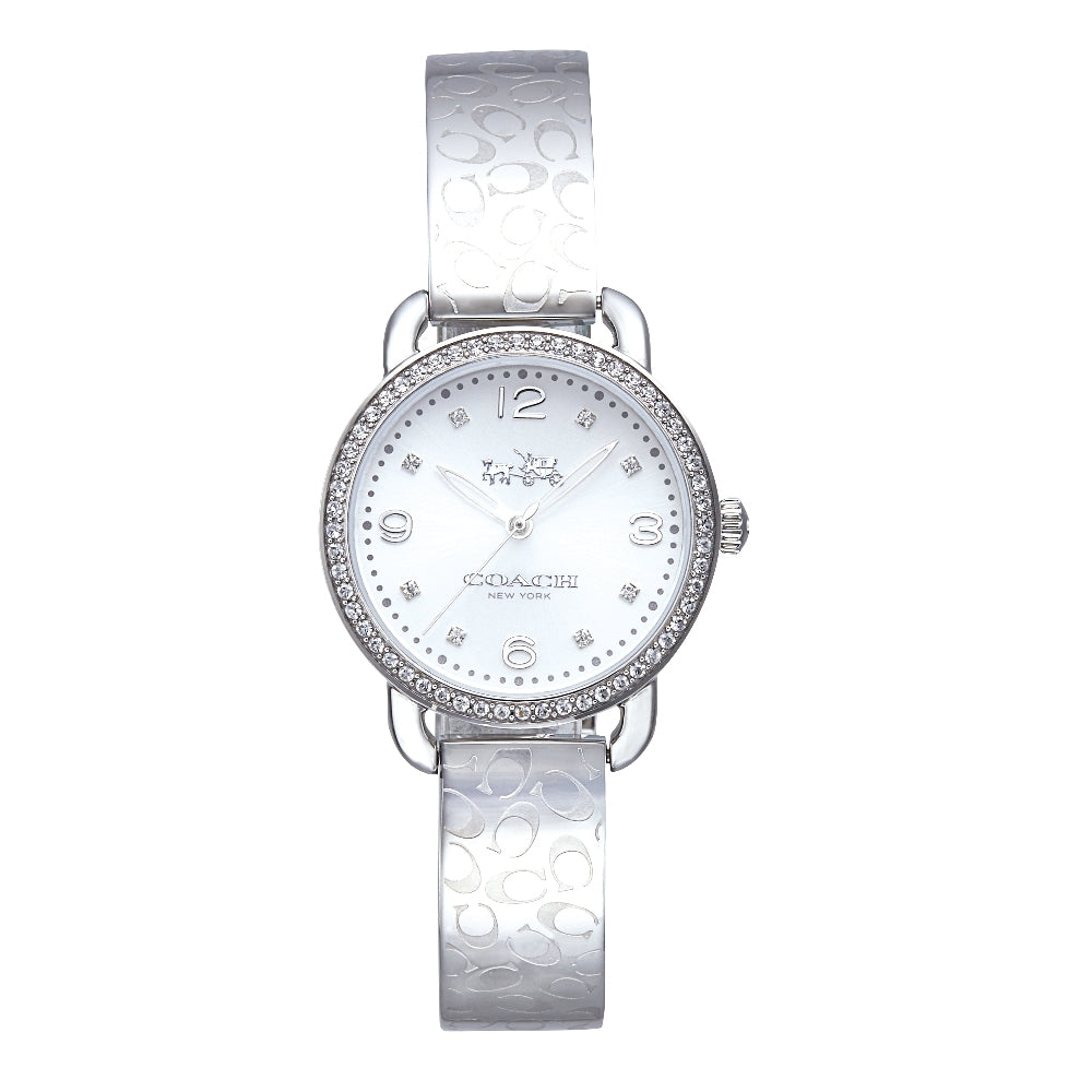 Coach Delancey White Dial Silver Steel Strap Watch for Women - 14502353 Buy Now By Coach