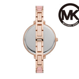 Michael Kors Jaryn Analog Rose Gold Dial Pink Steel Strap Watch For Women - MK4545 Buy Now By Michael Kors