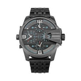 Diesel Uber Chief Black Dial Grey Stainless Steel Strap Watch For Men - DZ7372 Buy Now By Diesel