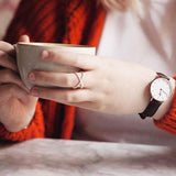 Daniel Wellington Classic Petite White Dial Brown Leather Strap Watch For Women - DW00100239 Buy Now By Daniel Wellington