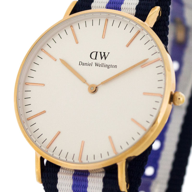 Daniel Wellington Classic Trinity White Dial Three Tone Nylon Strap Watch For Women - 0509DW Buy Now By Daniel Wellington