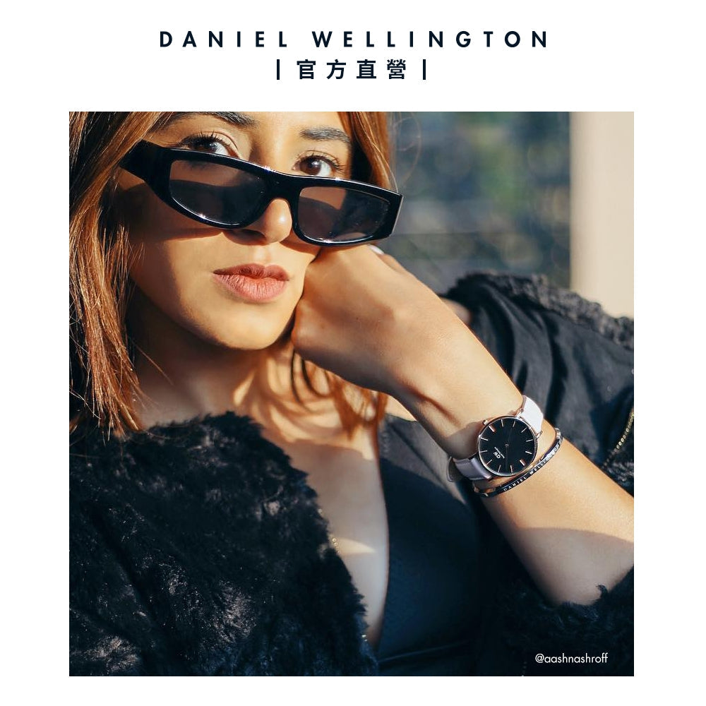 Daniel Wellington Classic Petite Bondi Black Dial White Leather Strap Watch For Women - DW00100284 Buy Now By Daniel Wellington