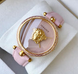 Versace Palazzo Empire Pink Dial Pink Leather Strap Watch for Women - VCO030017 Buy Now By Versace