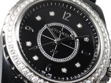 Chanel J12 Diamonds Ceramic Black Dial Black Steel Strap Watch for Women - J12 H3108 Buy Now By Chanel