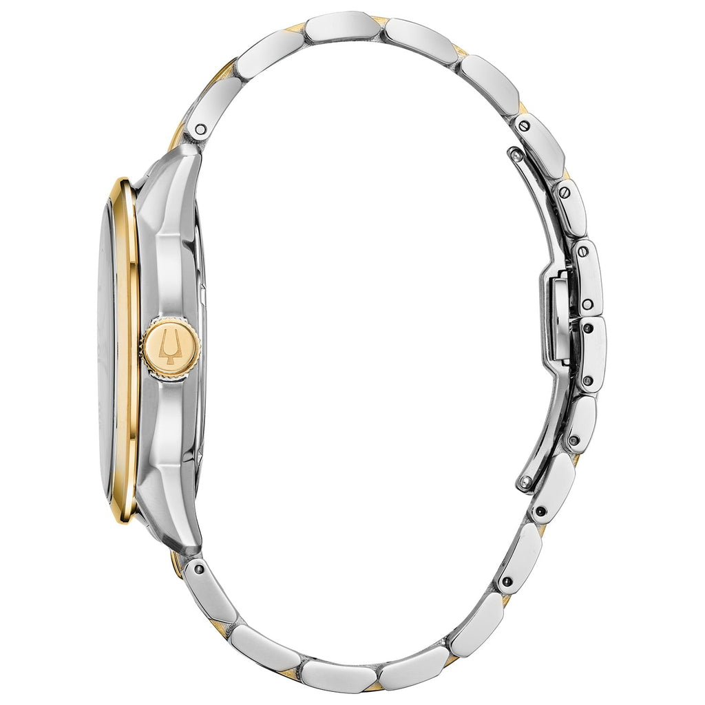 Bulova BVA Skeleton Silver Dial Two Tone Steel Strap Watch for Men - 98A230 Buy Now By Bulova