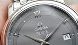 Omega De Ville Prestige Co-Axial Automatic Grey Dial Silver Steel Strap Watch for Men - 424.10.40.20.06.001 Buy Now By Omega