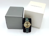 Emporio Armani Retro Champagne Beige Dial Green Leather Strap Watch For Women - AR1726 Buy Now By Emporio Armani