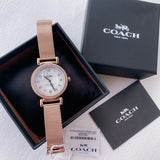 Coach Madison White Dial Rose Gold Mesh Bracelet Watch for Women - 14503398 Buy Now By Coach